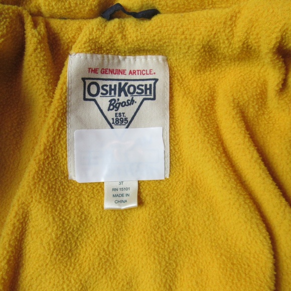 Osh Kosh B'Gosh thick navy blue jacket, size 3T - Picture 3 of 3
